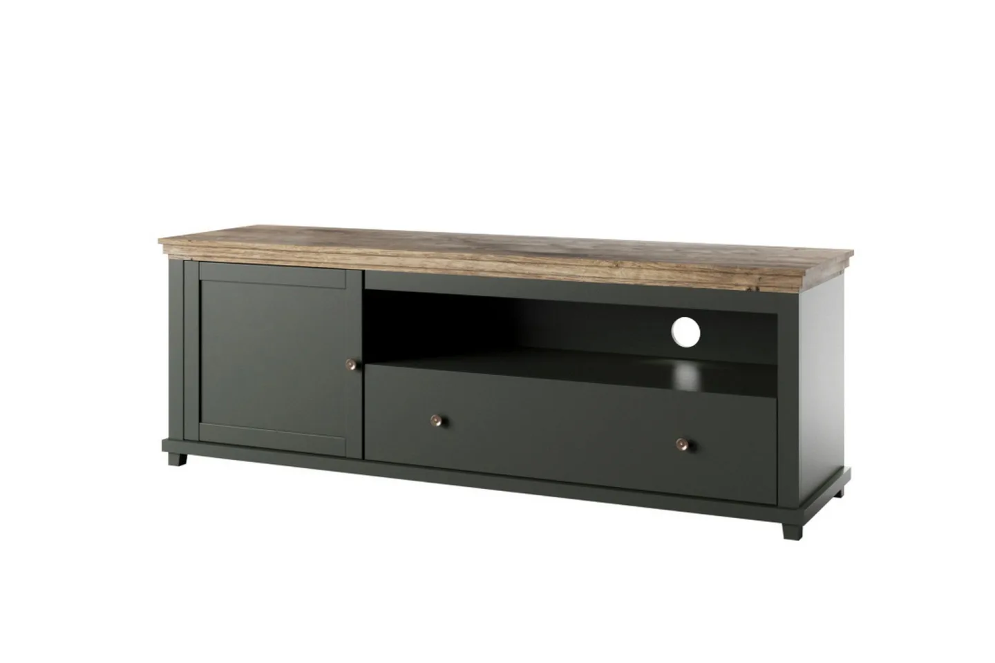Ivreri Tv-bänk 181 cm - Khaki/Natur