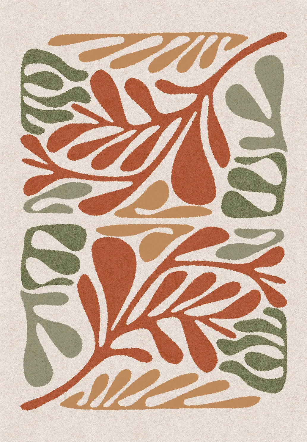 Wilton-teppe - Fern (beige/multi) (Størrelse: 240 x 340 cm)