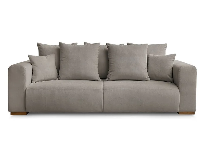 3er Sofa BOBOCHIC SIDONIE Cord-Stoff taupe
