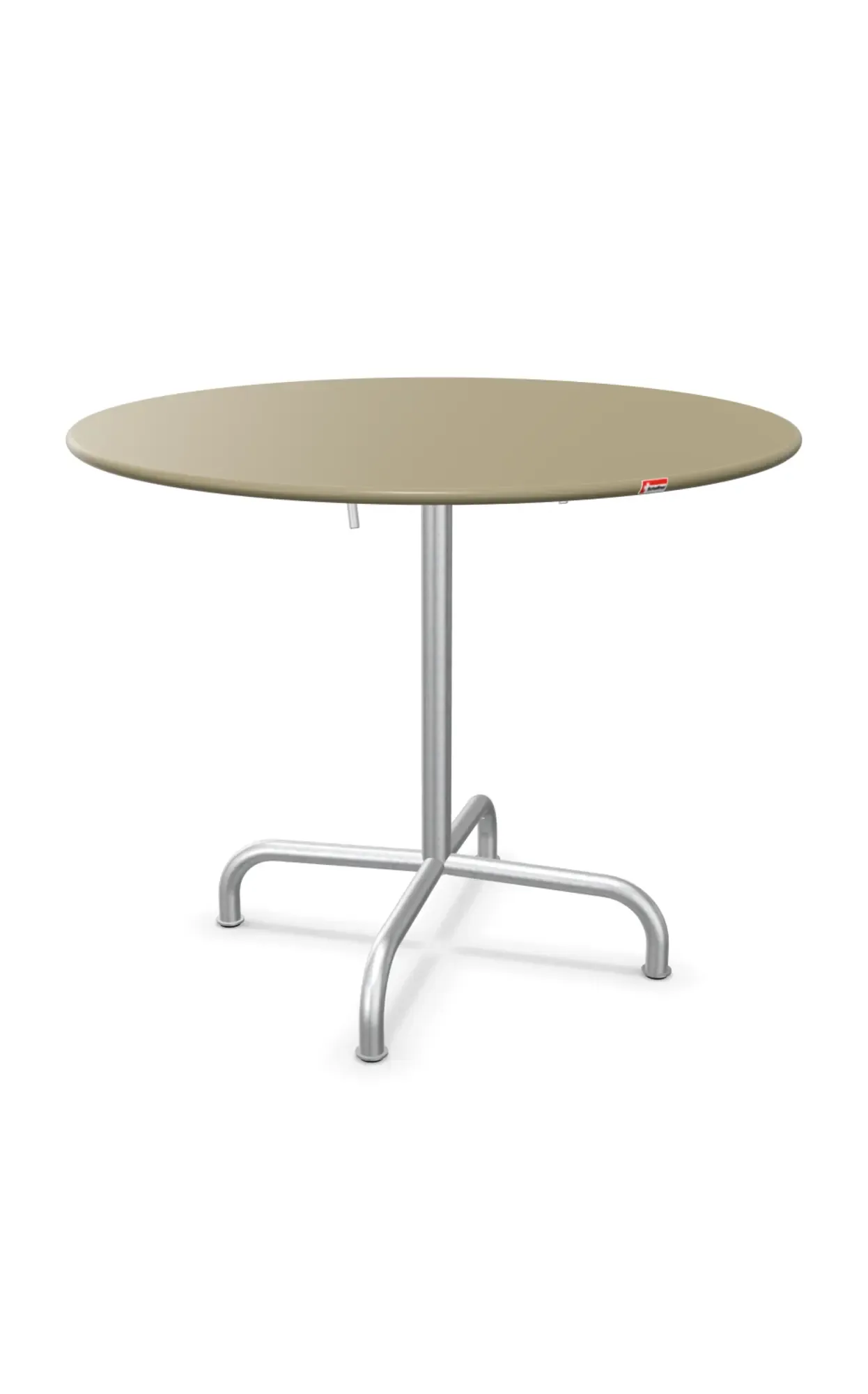 Schaffner Metalltisch Rigi Rund Feuerverzinkt Beige | Schubiger Möbel