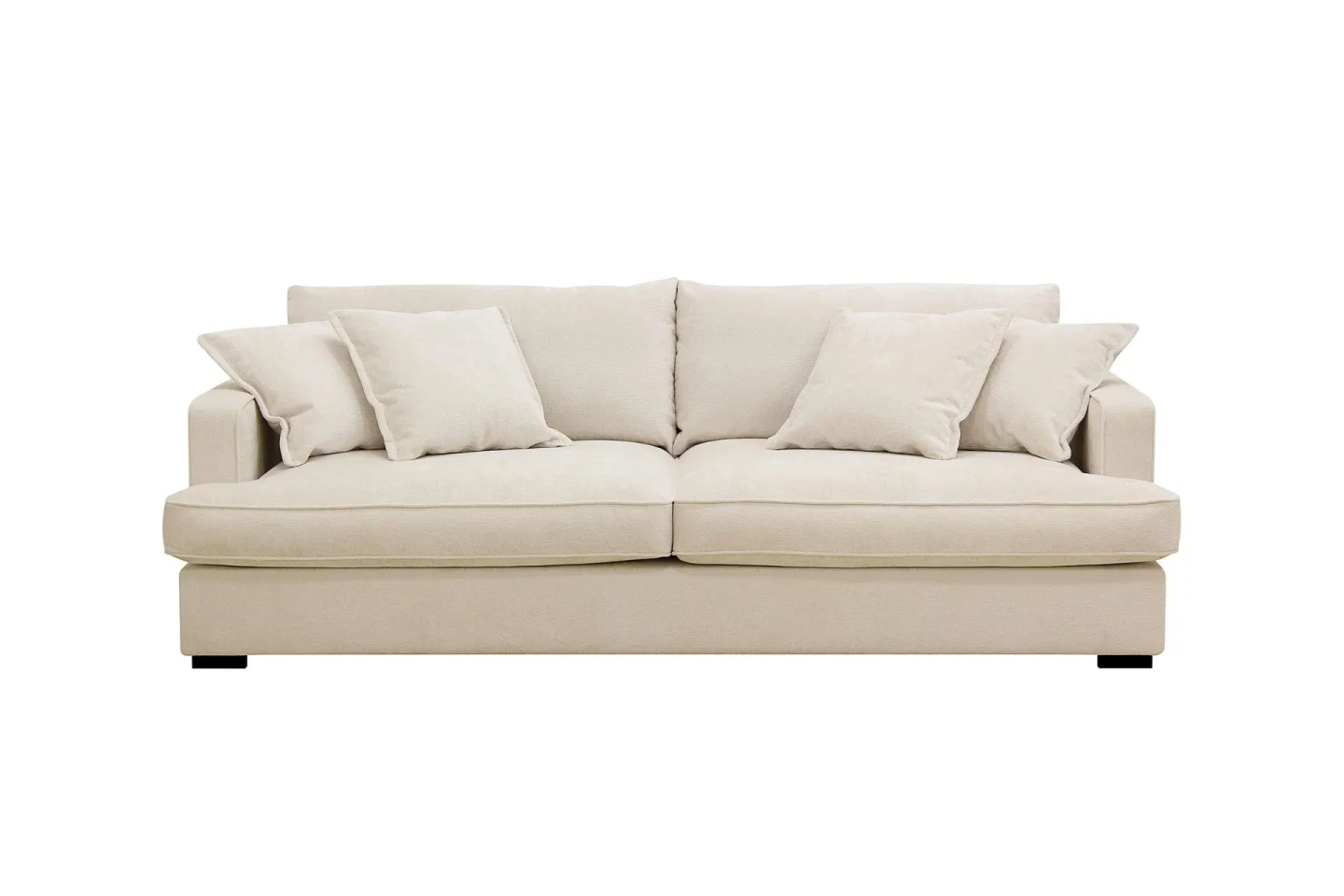 Rossita Lyx 2,5-sits Extra djup Soffa i Chenille - Beige
