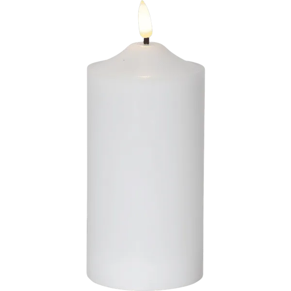 Star Trading - LED Blockljus Flamme - Batteriljus - Vit