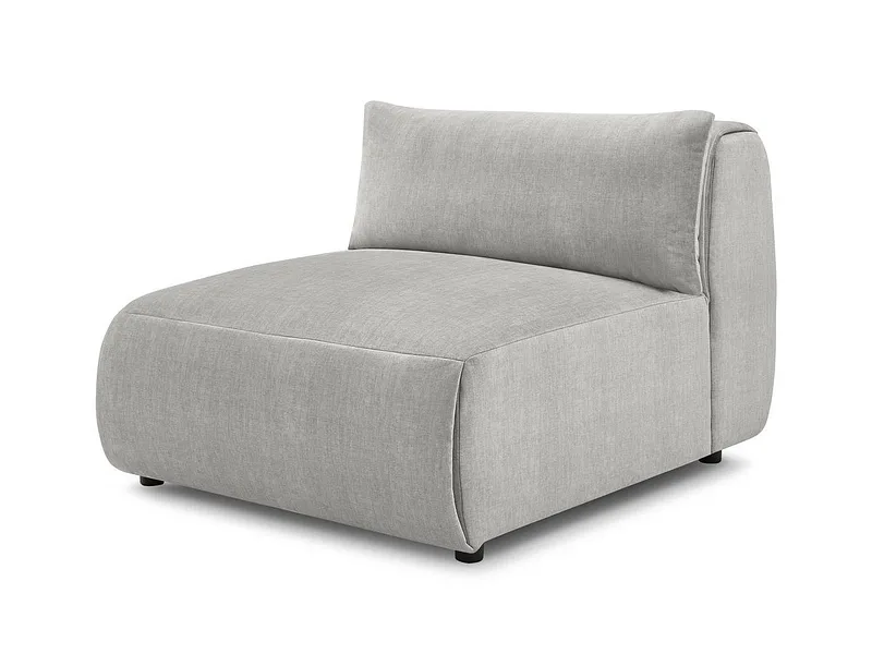 Modulare Sessel für Sofa BOBOCHIC JEANNE Samt hellgrau