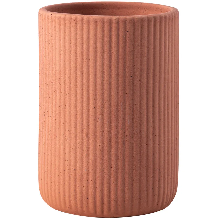 Zahnbecher Lucy+ ziegel Keramik B 7 H 10 cm
