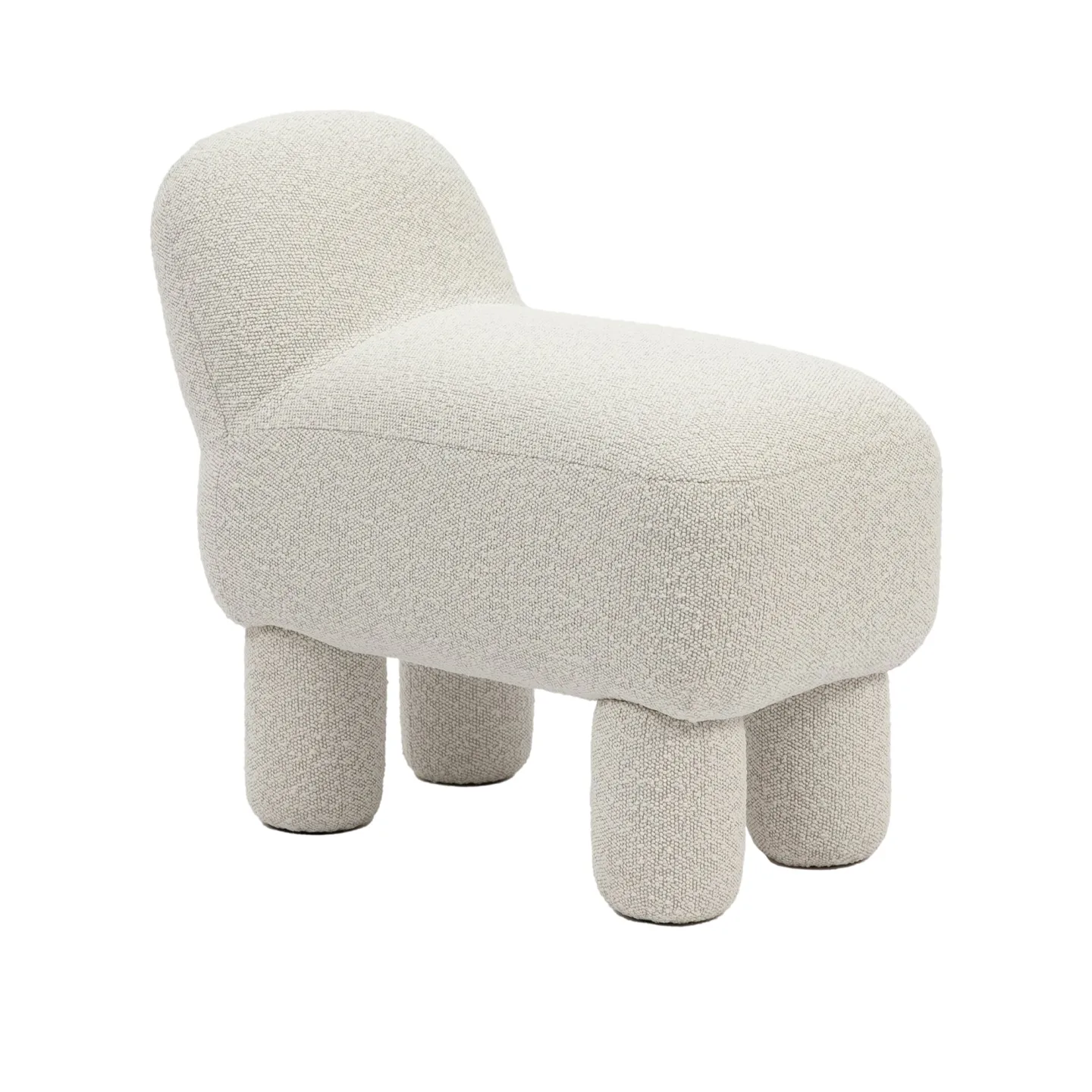 Design House Stockholm - Lulu Pouf Cream - Sittpuffar - Färg & Blanche
