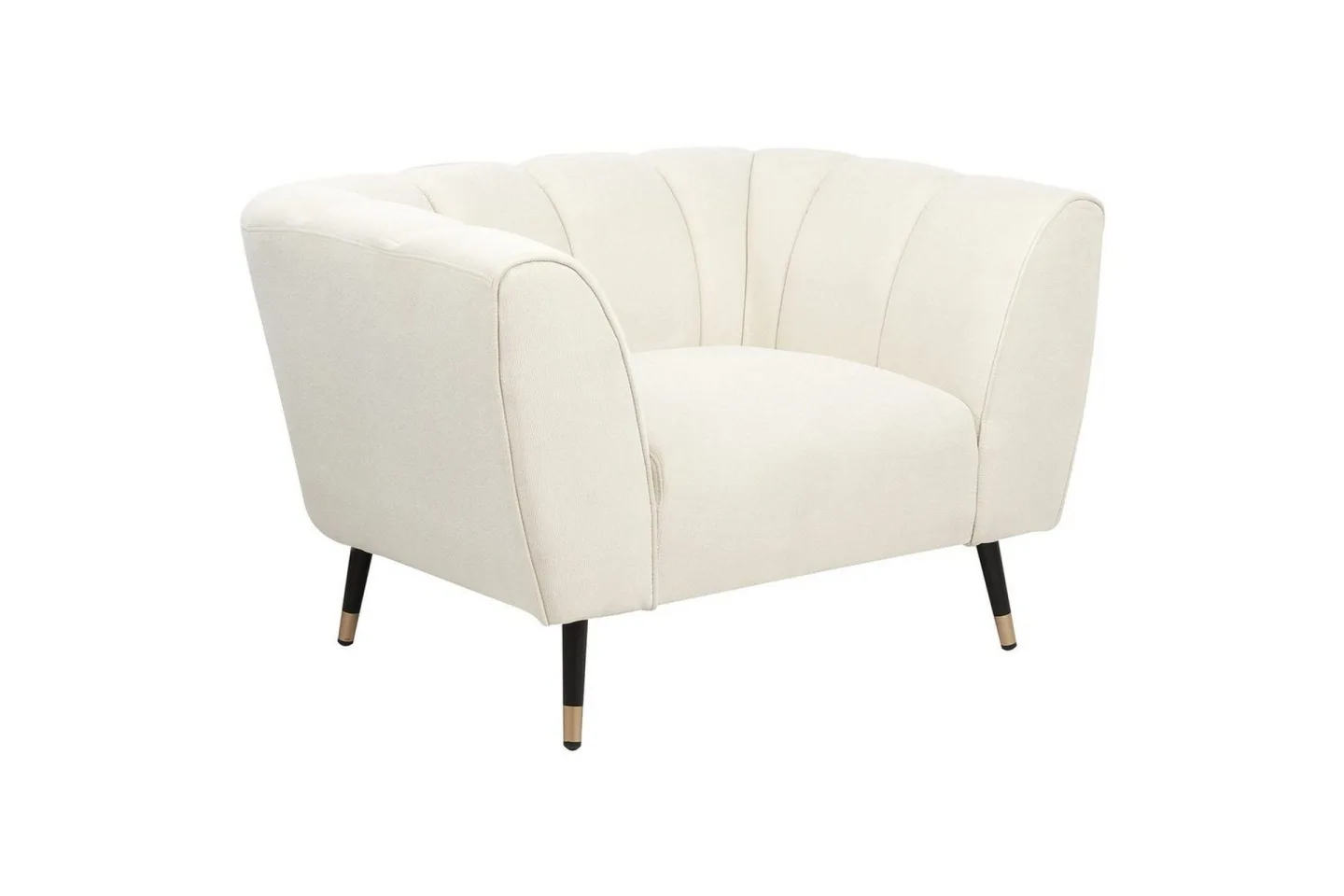 Fåtölj Orsta - Beige, svart, guld