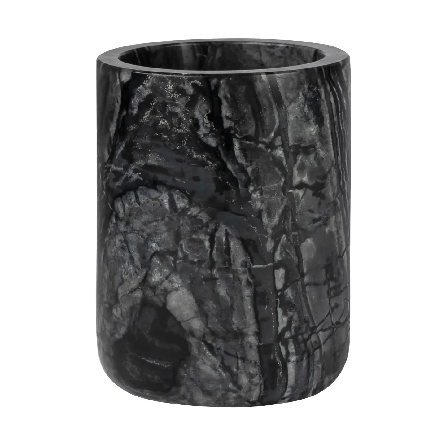 Mette Ditmer Marble Zahnbürstenhalter 10 cm Schwarz-grau