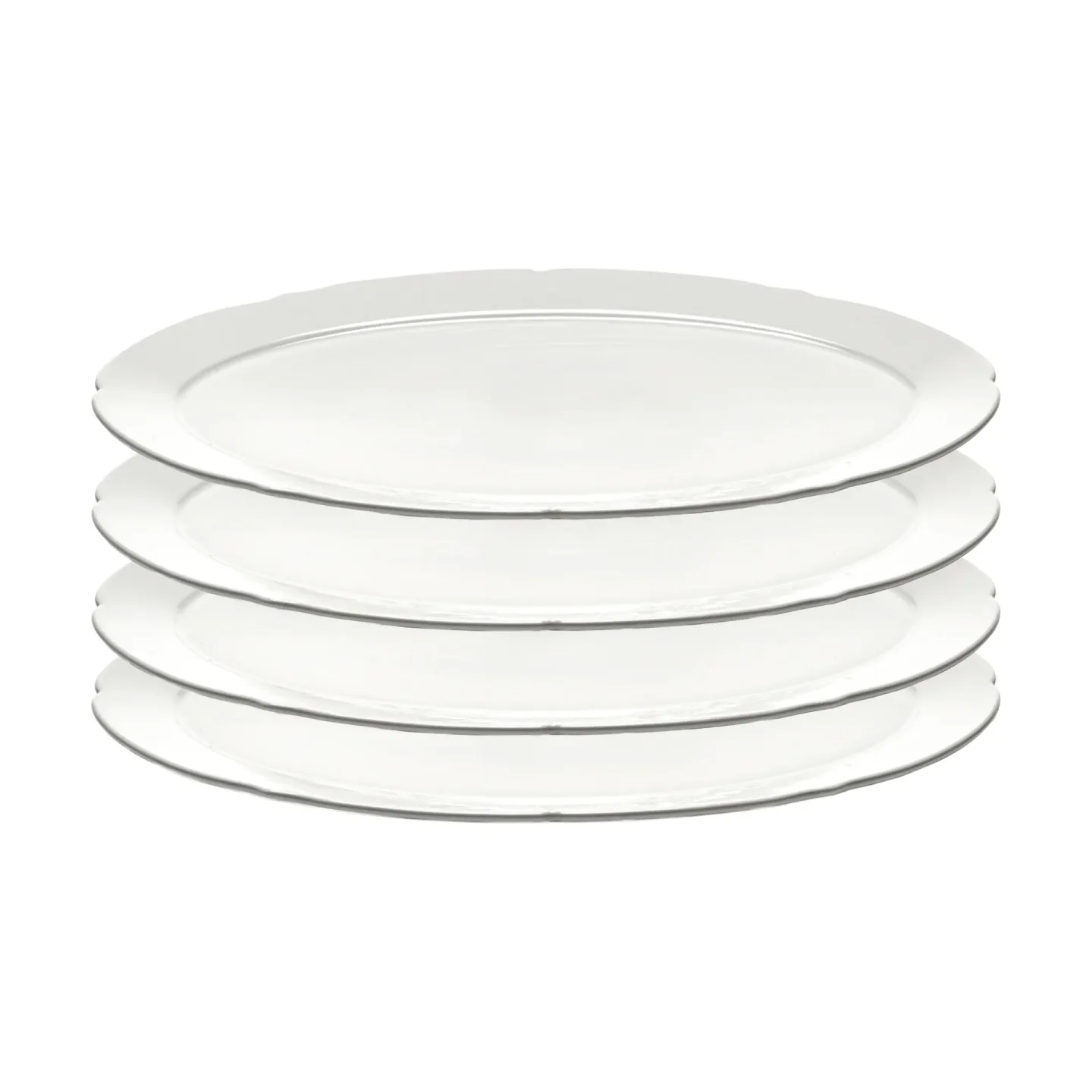 Serax Silhouette ovaler Teller L 21x30 cm 4er pack White