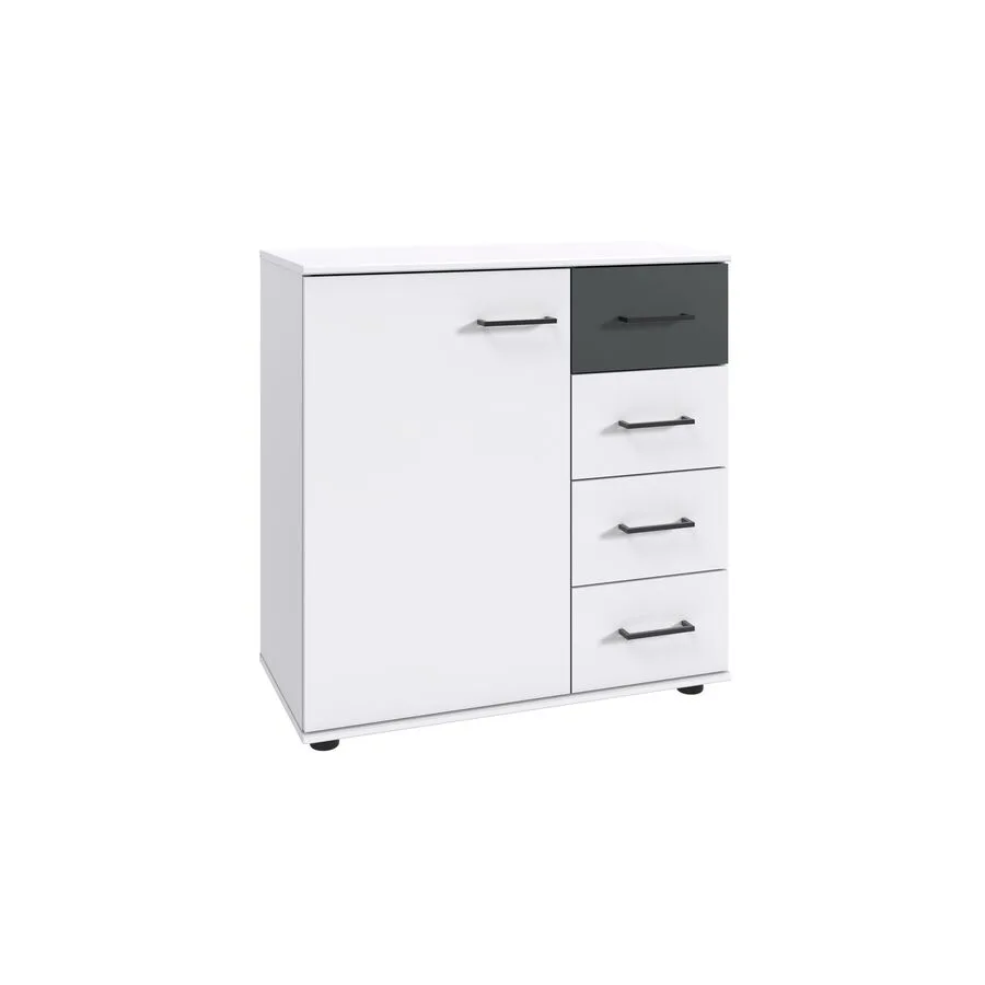 Kommode Tiby Weiss Holzwerkstoff B 81 H 83 cm