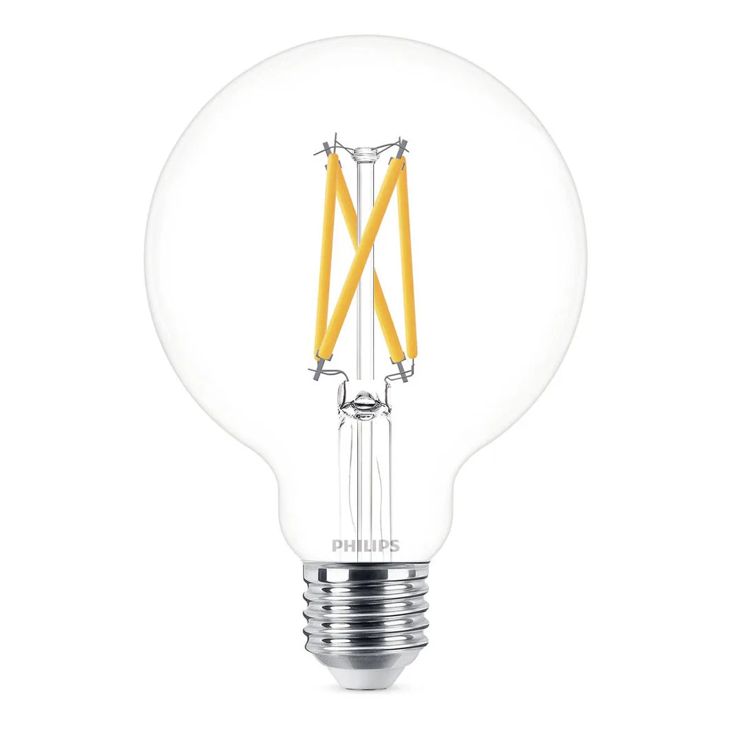 Philips - LED Ljuskälla E27 5,9W 806lm 2700K 93 mm Dimbar klar - LED-lampor - Transparent