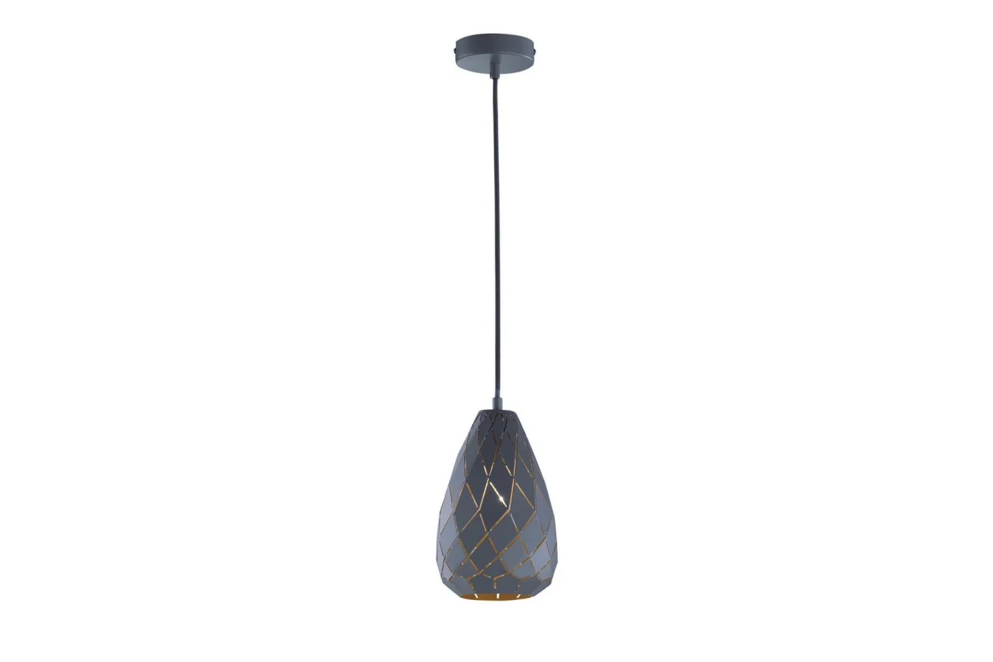 Onyx Taklampa E27 antracit/ guld - Antracit/Guld