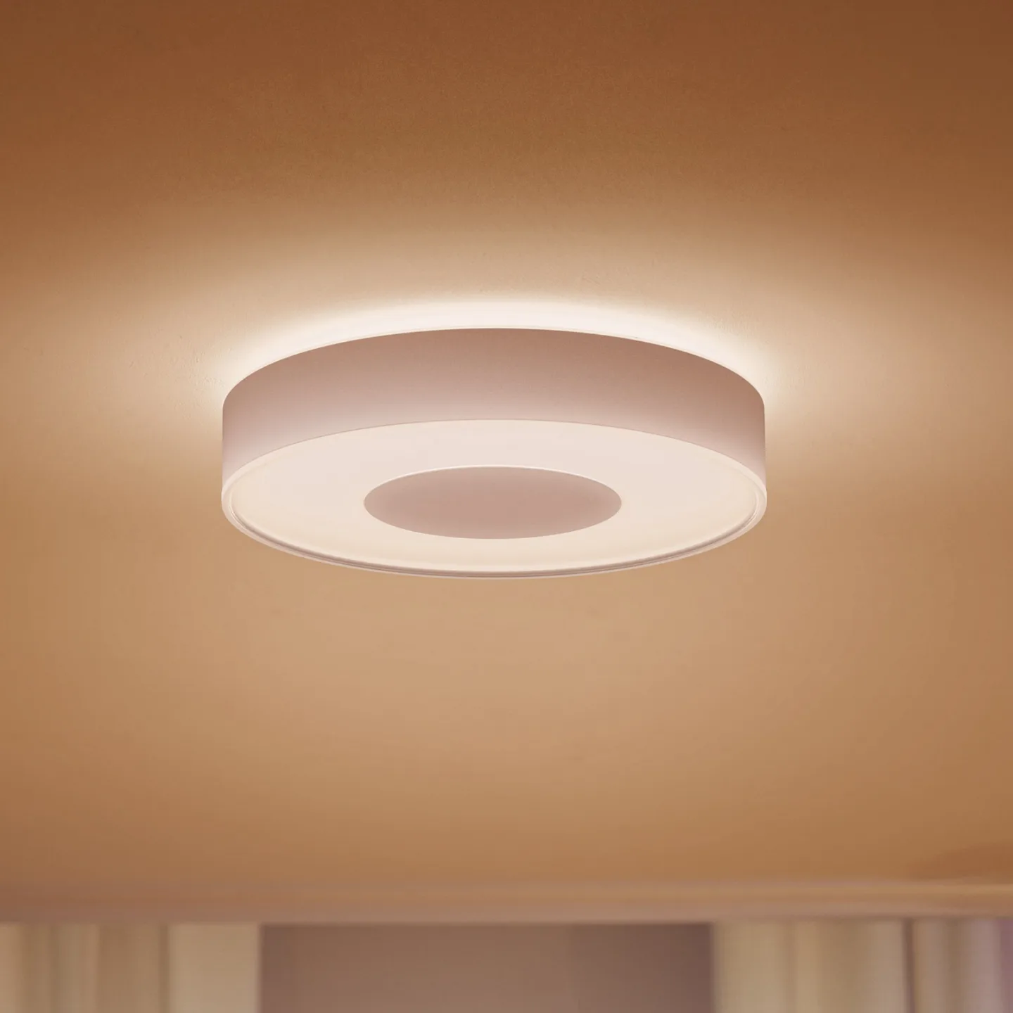 Infuse LED-taklampa, 38,1 cm, vit, dimbar – Philips Hue - Vardagsrum - Modern - Metall - Rund