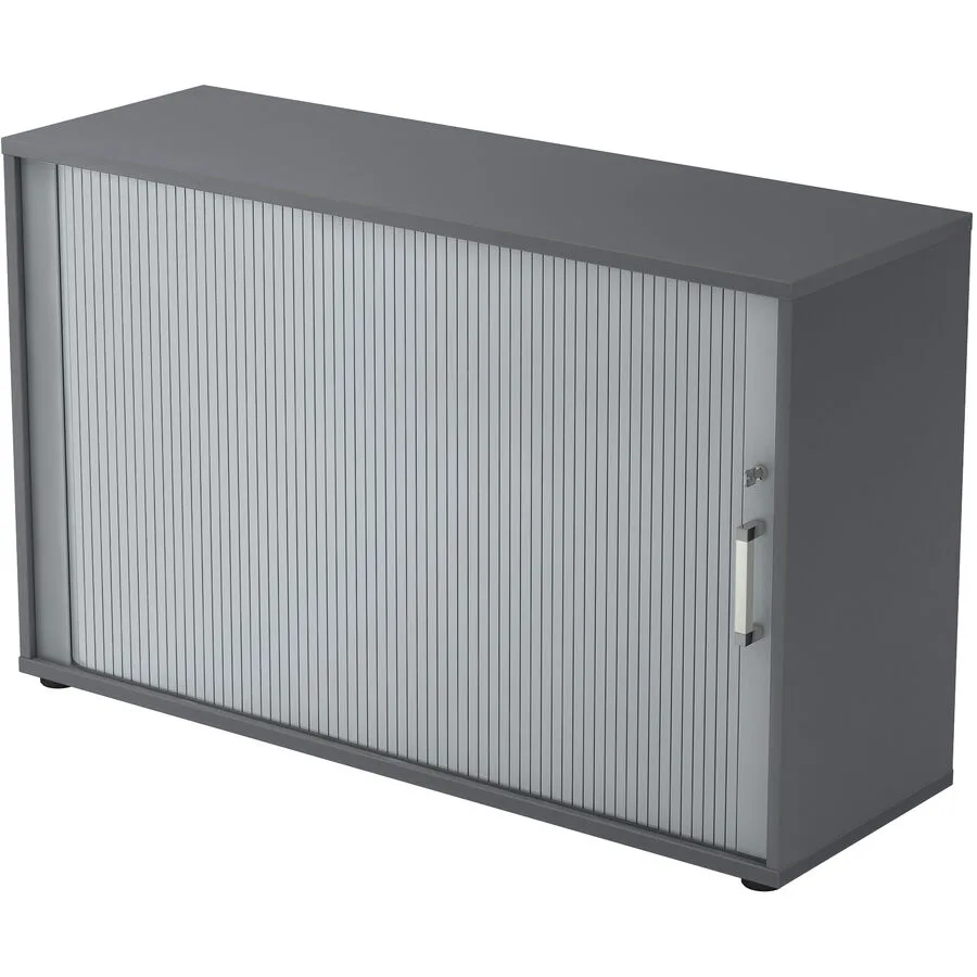 Aktenschrank Office Silber, Graphit Holzwerkstoff B 120 cm H 74.8 cm