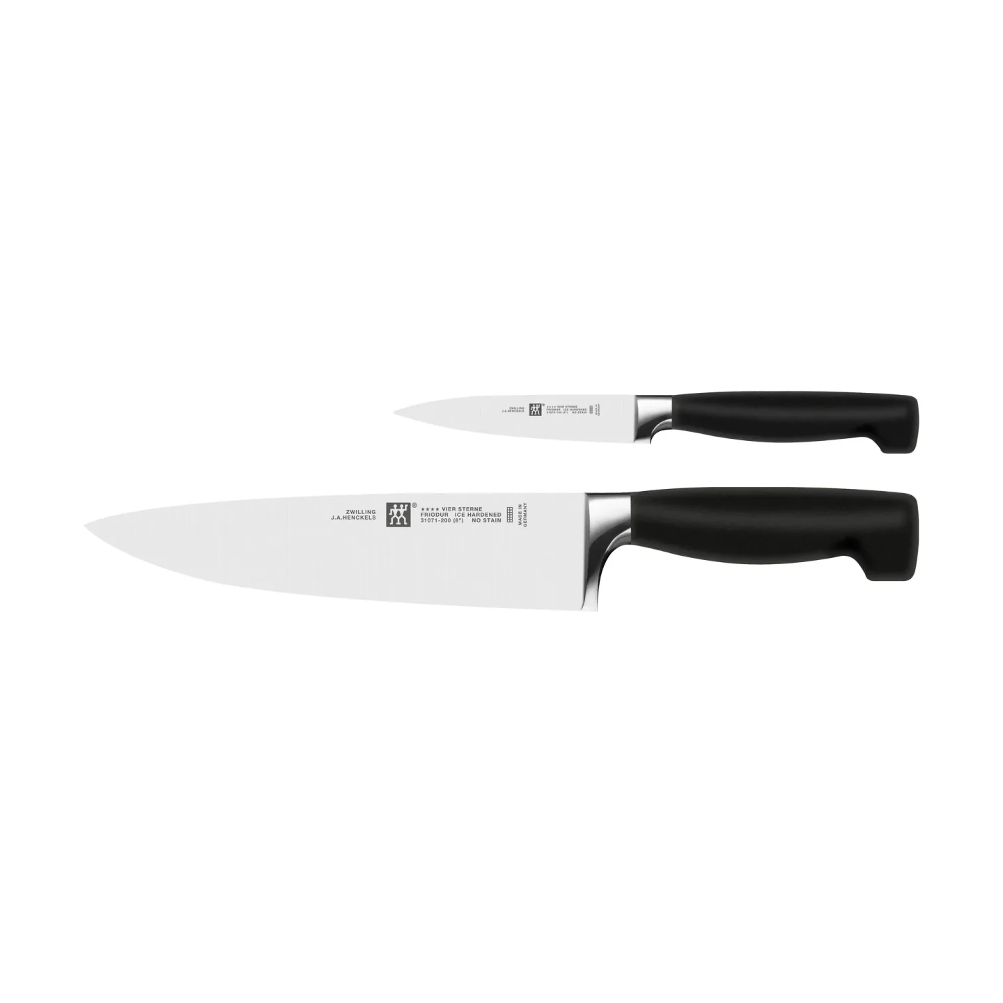 Zwilling Zwilling Four star Messerset 2-teilig Schwarz-Edelstahl