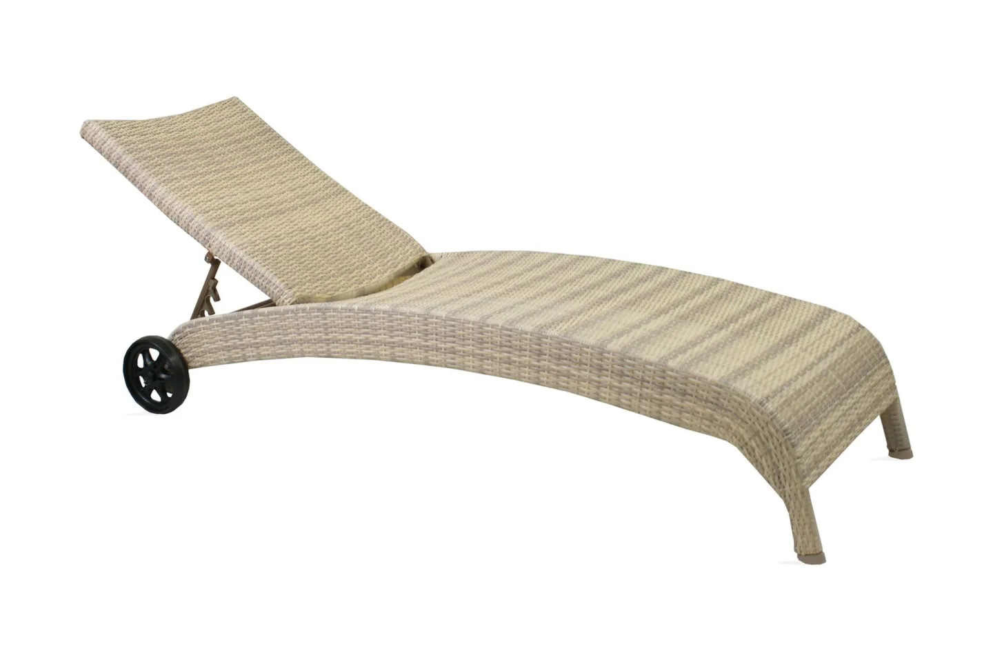 Solstol WICKER 73x196x99cm färg: beige - Beige