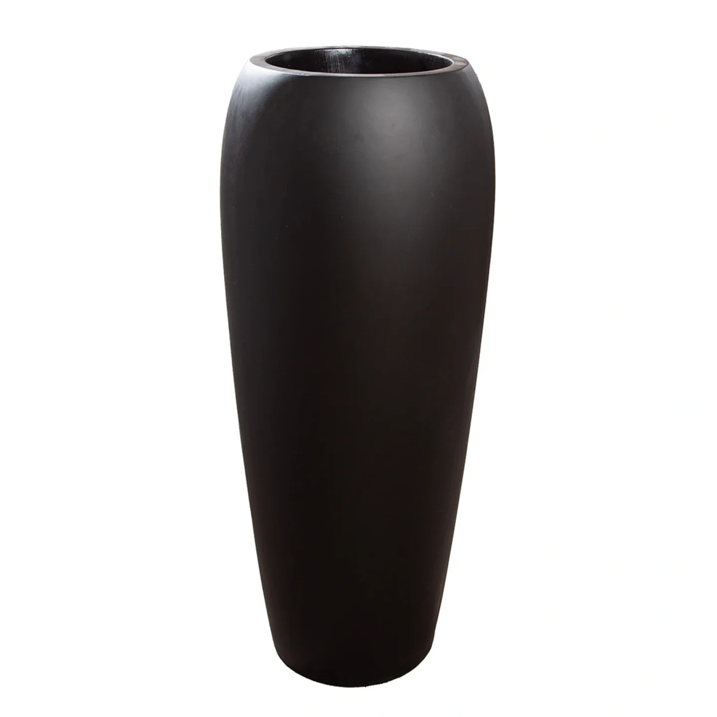 Gilde Pflanzengefäss Trendy, Fiberglas, Schwarz H: 92 cm | Schubiger Möbel