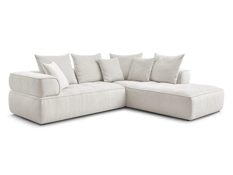 Ecksofa BOBOCHIC WHESLEY Stoff beige