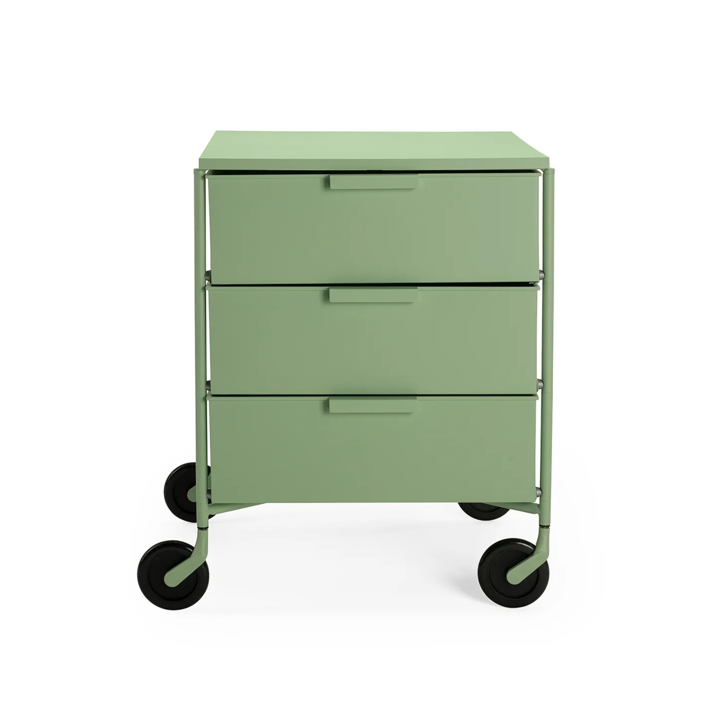 Kartell - Mobil Mat - 3 Drawers, Pale Green - Hurtsar - Antonio Citterio - Grön - Metall/Plast