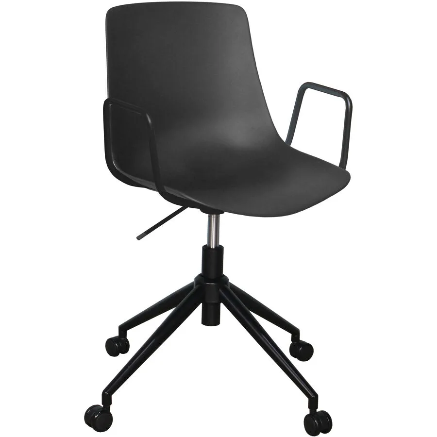 Bürostuhl Livio schwarz Polypropylen H 82.5 cm