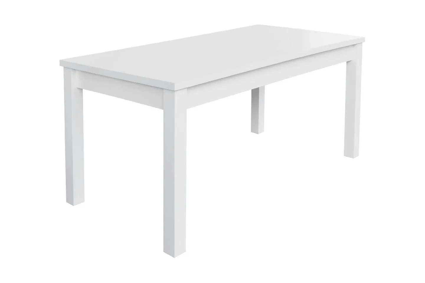 Tabell Förlängningsbart Matbord 160x80x78 cm - Vit