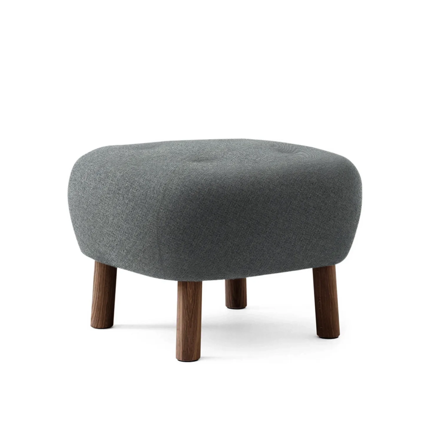 &Tradition - Little Petra Pouf Hallingdal 130/Walnut - Fotpallar - Viggo Boesen - Grå