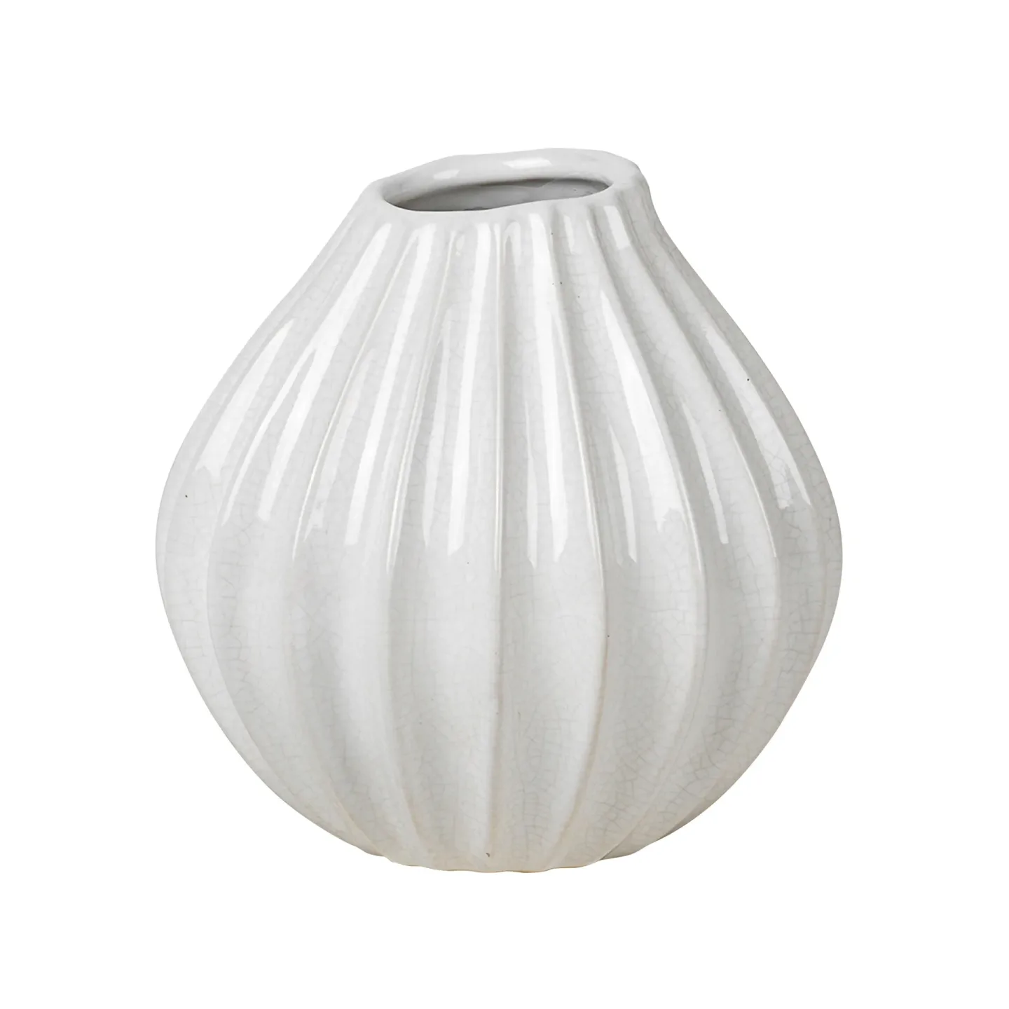 Broste Copenhagen Wide vas ivory 15 cm