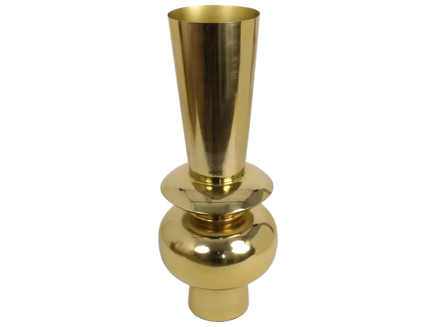Kersten Vase Metall Gold H: 76 cm | Schubiger Möbel