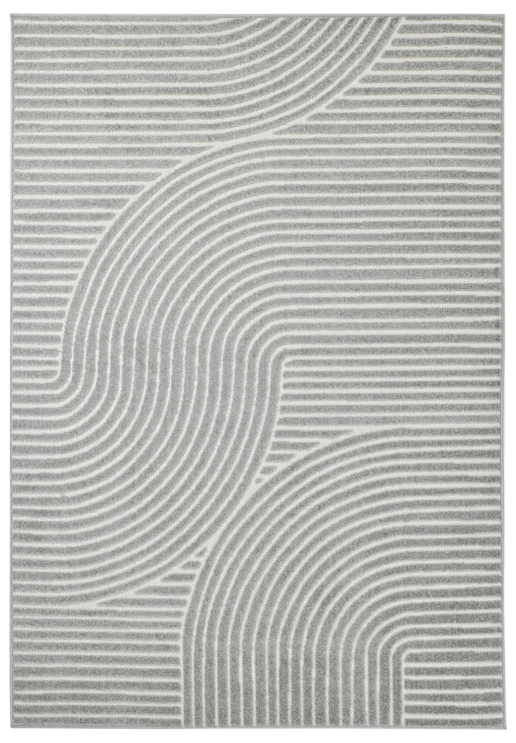 Shaggy Indoor/Outdoor - Devon (grå) (Størrelse: 200 x 290 cm)