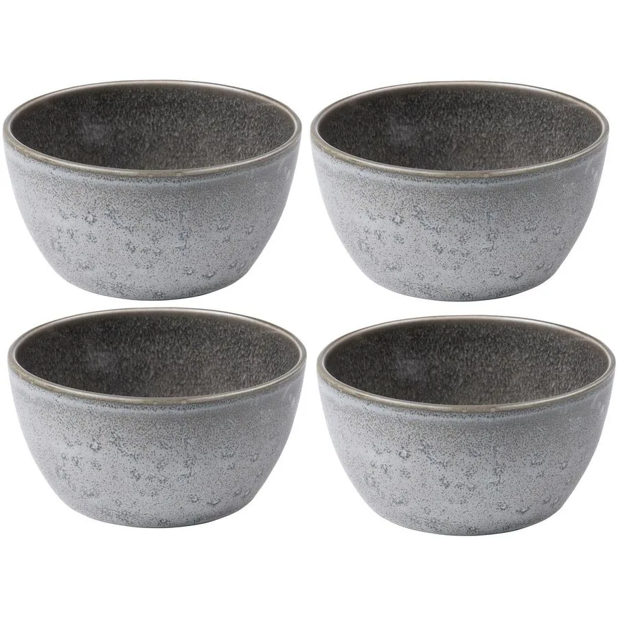 Schalen-Set BITZ Grau Steinzeug D 14 H 7 cm