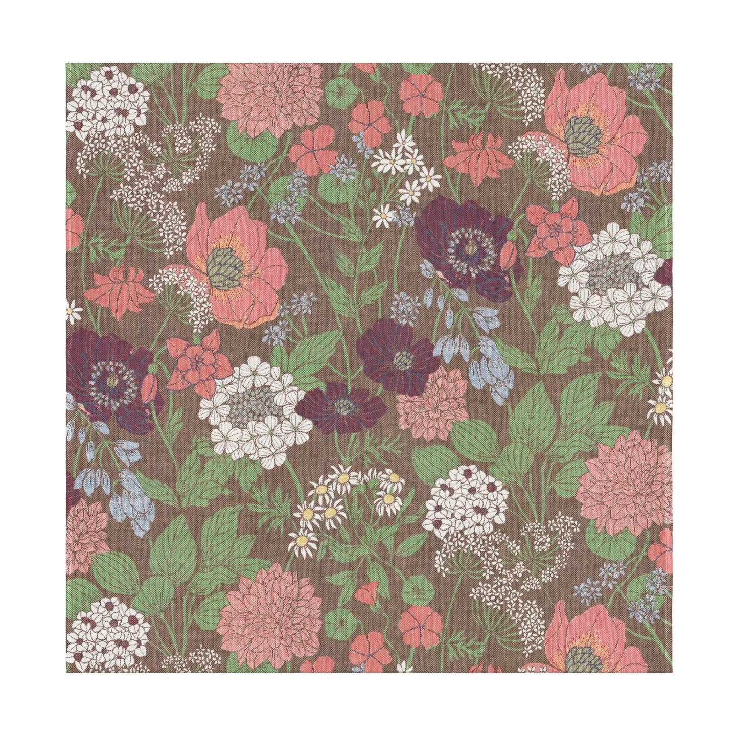 Ekelund Linneväveri Blomsterfång bordsduk 145x145 cm Multi