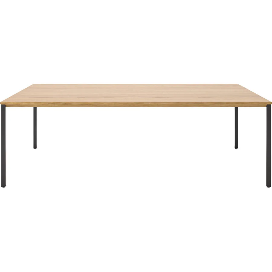 Beistelltisch Barillo Schwarz Holz 110 cm - Material: Eiche