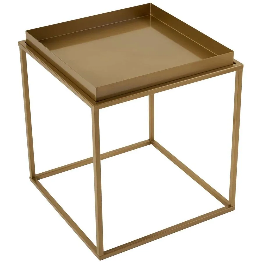 Beistelltisch Blank Gold Metall 45 cm