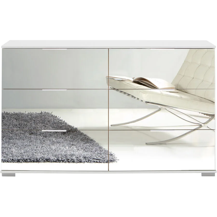 Kommode Peyton C Spiegelglas Holzwerkstoff B 130 H 83 cm
