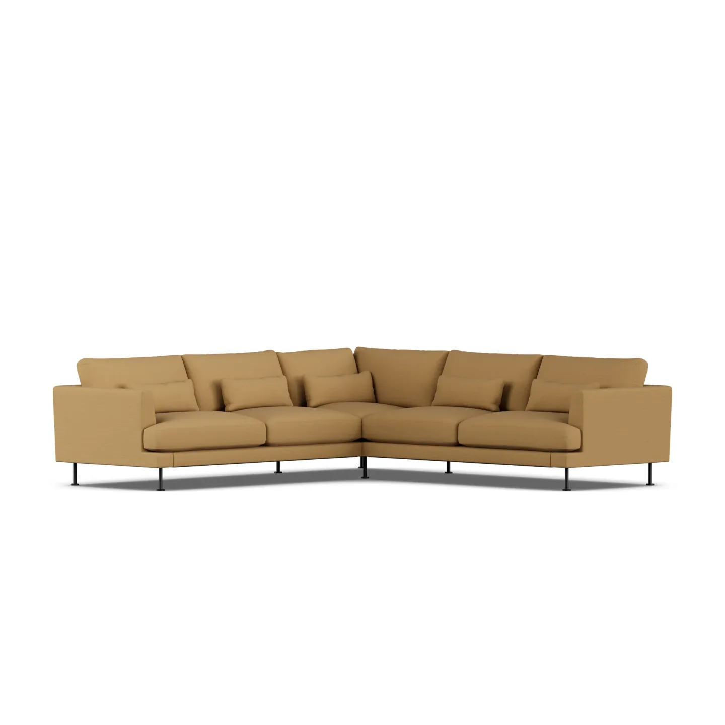 1898 Bredhult Sofa Same Ochre 6676-Schwarzer Stahl, Ecksofa F