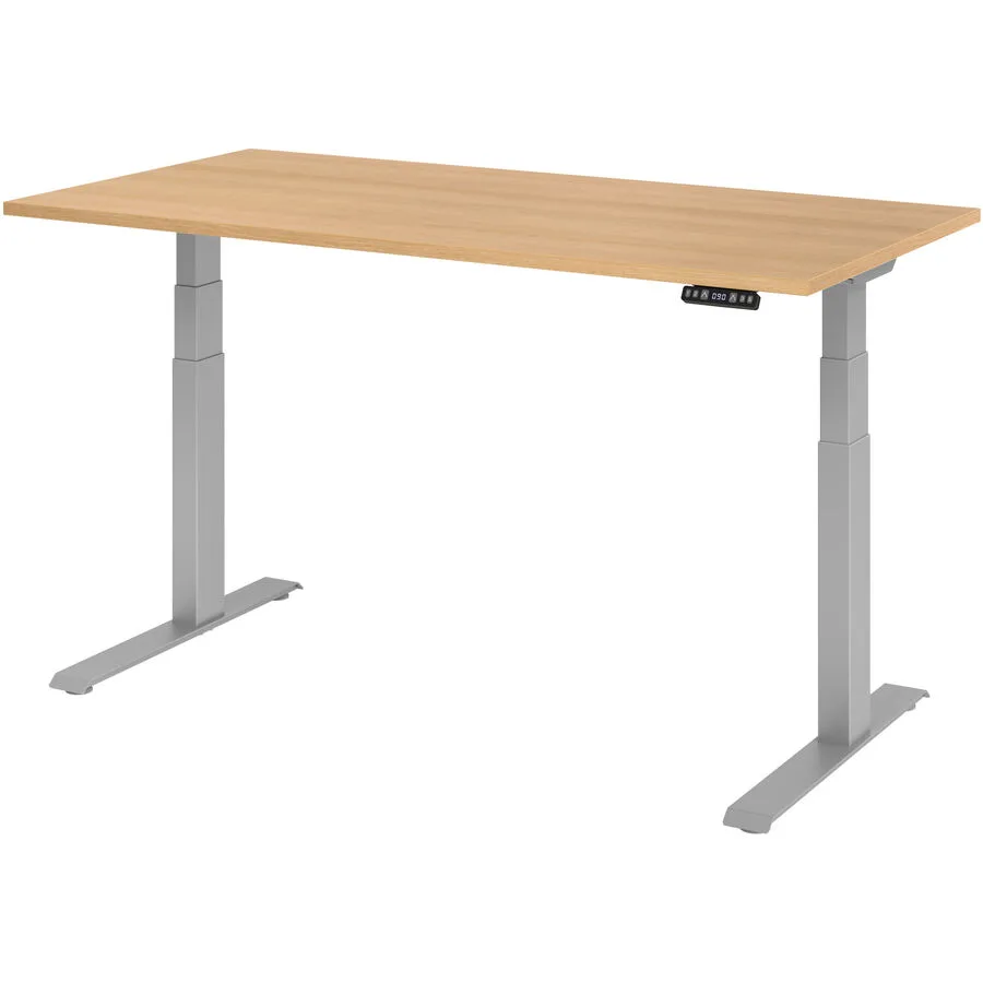 Schreibtisch Office eiche Holzwerkstoff B 160 T 80 cm