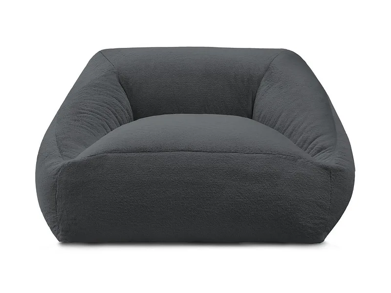Hocker BOBOCHIC LILIBET 125x125x77cm stoff dunkelgrau