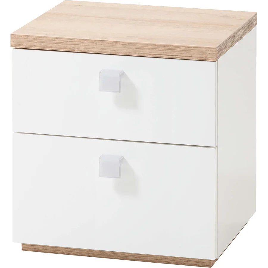 Nachttisch Gianni Weiss Holzwerkstoff B 45 H 48 cm