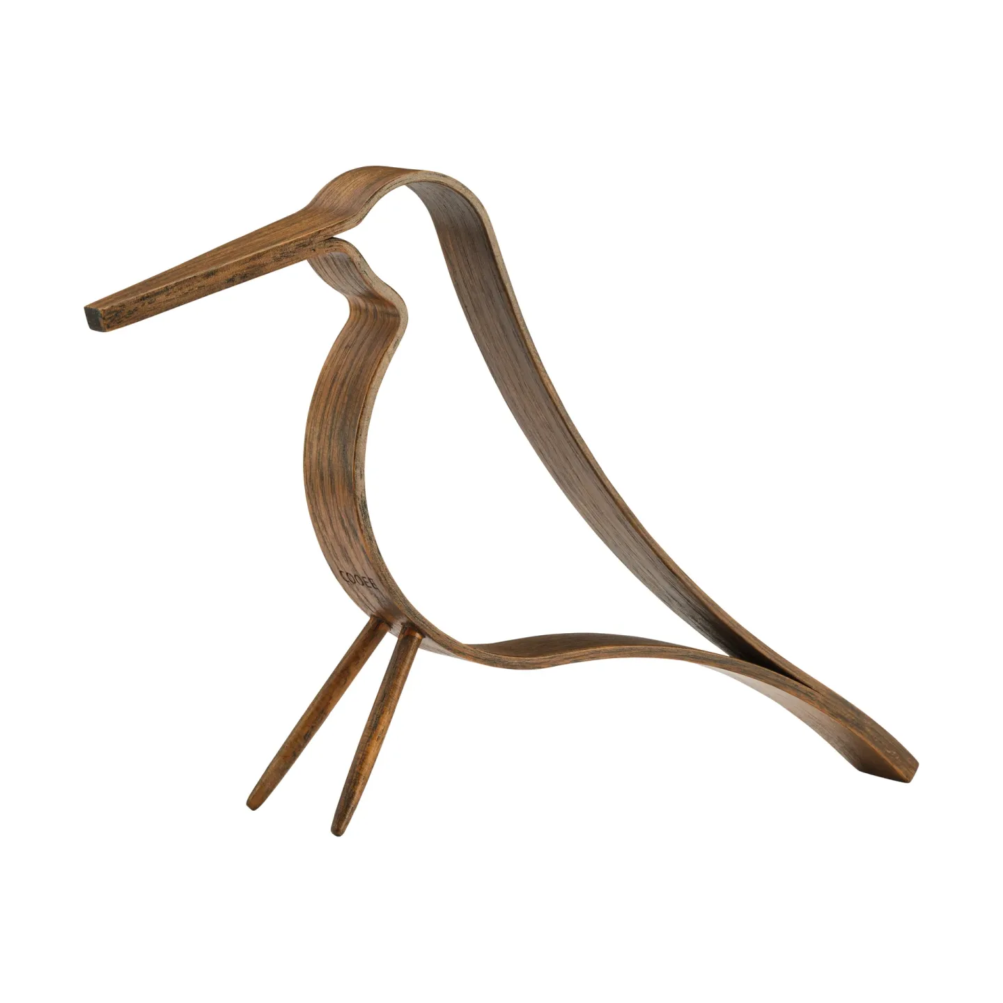 Cooee Design Woody Bird medium Mörkbetsad ek