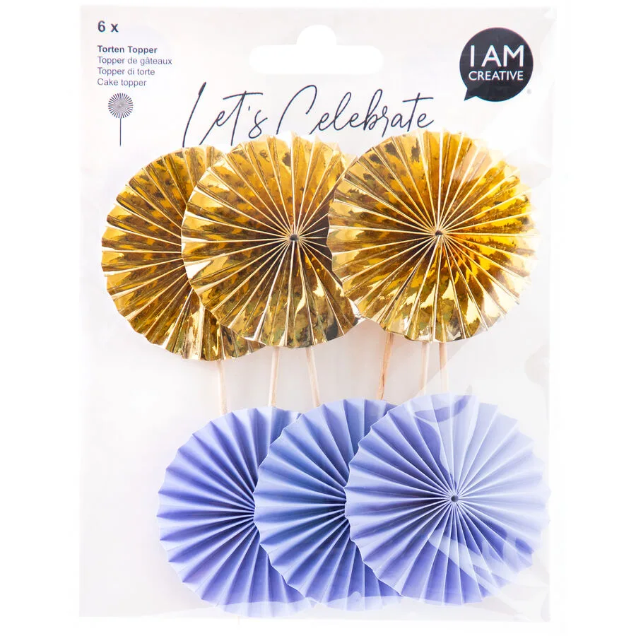 Girlande I am creative lavendel/gold Papier
