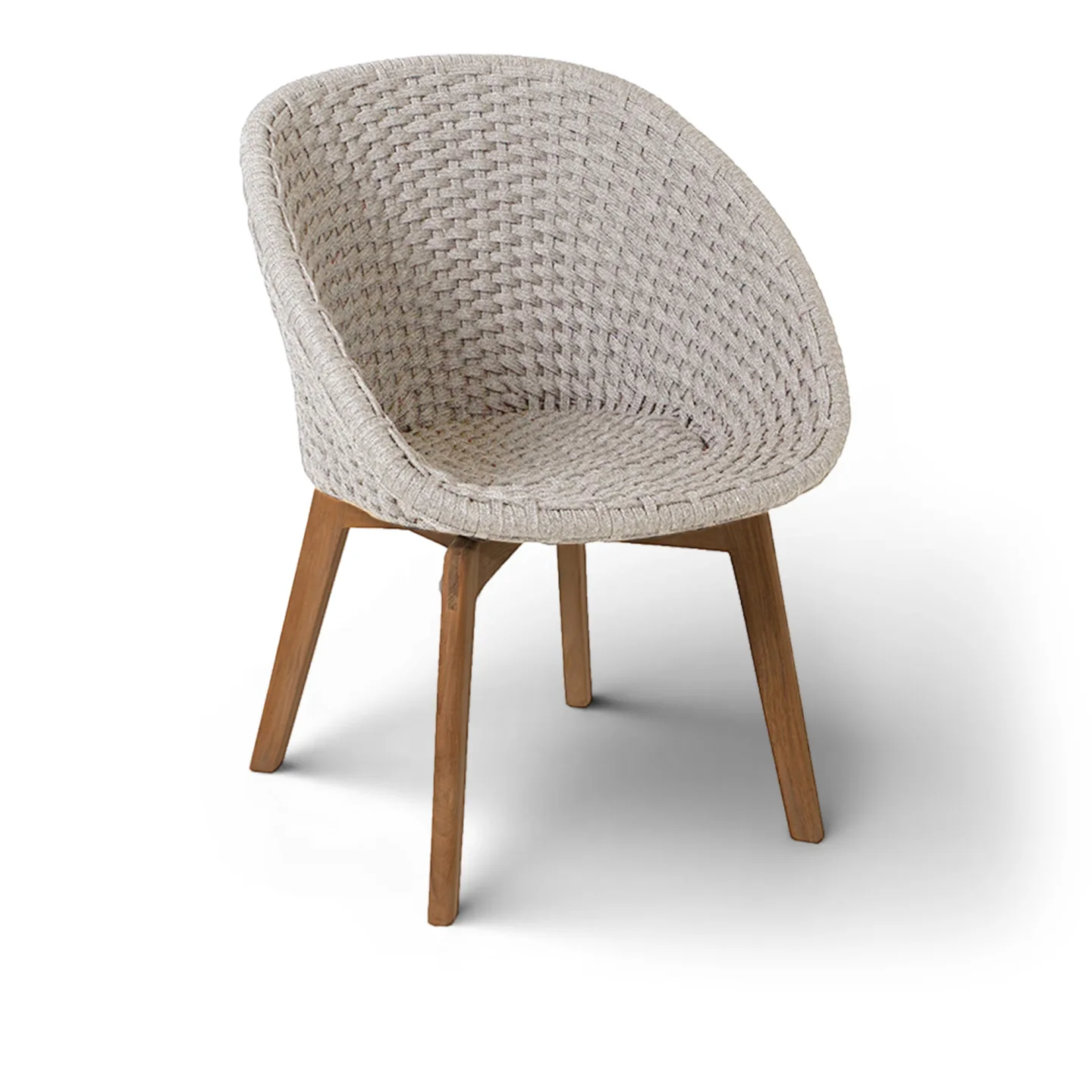 Cane-Line - Peacock outdoor dining chair – Sand, no cushion - Matstolar utomhus - Beige - Trä