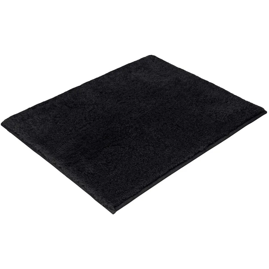 Vossen Badteppich Timeless schwarz Polyacryl 50 x 60 cm Rechteckig