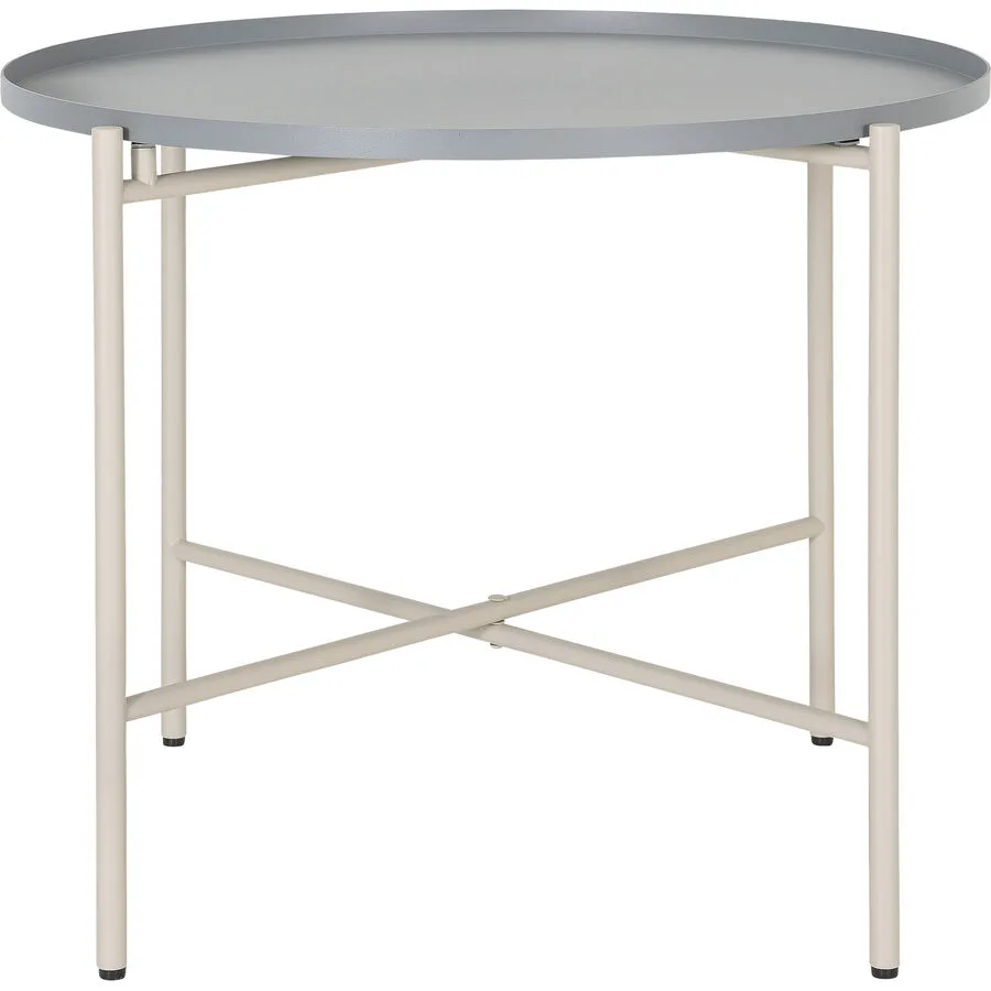 Beistelltisch Kim Grau Metall 50 cm