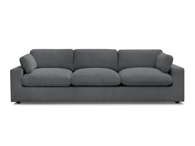 Sofa BOBOCHIC BELAIR Cord-Stoff dunkelgrau