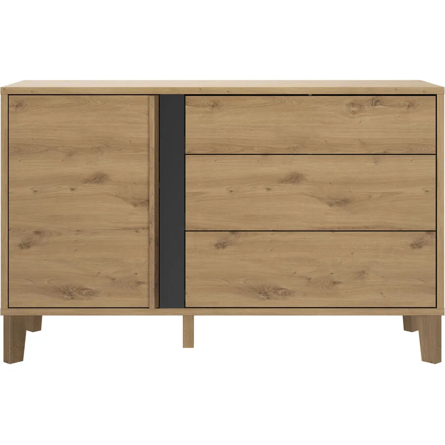 Kommode Rivo Eiche Dekor Holzwerkstoff B 136 H 87 cm