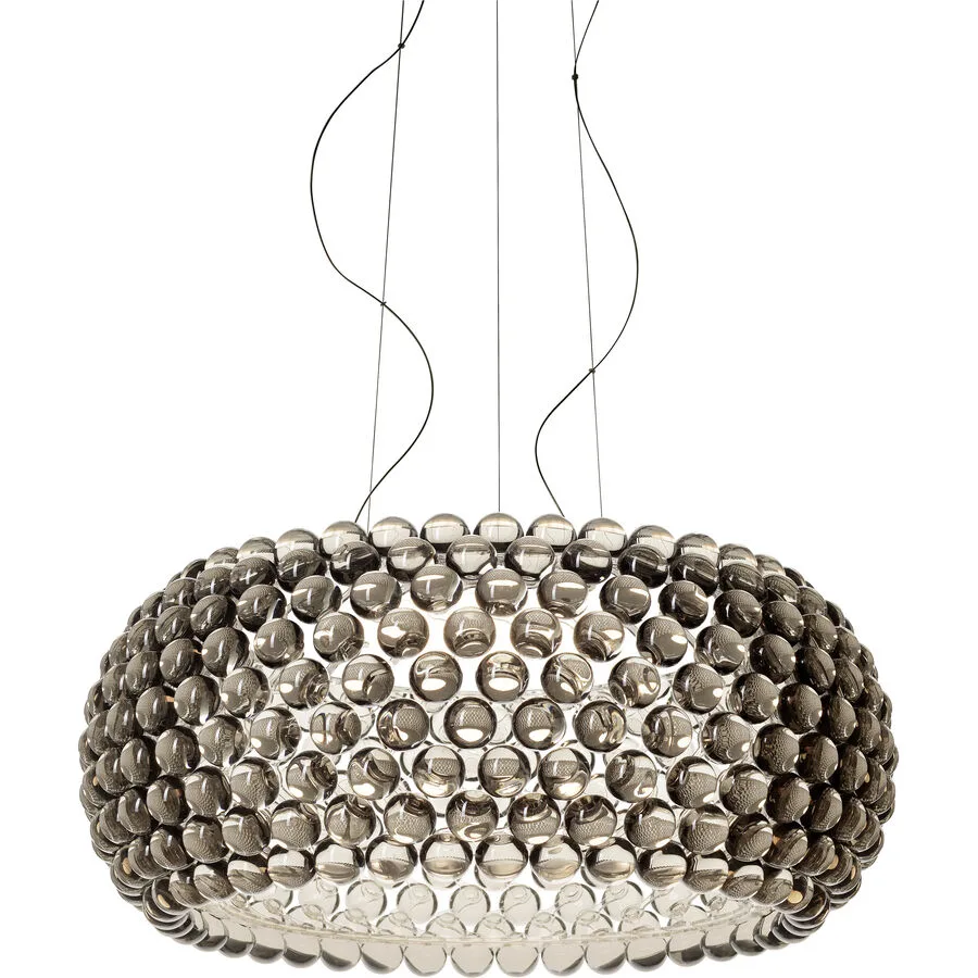 Foscarini Pendellampe Caboche Grau Kunststoff 70 cm 35 cm - LED - Lichtfarbe: Extra warmweiss - LED Energiesparlampen