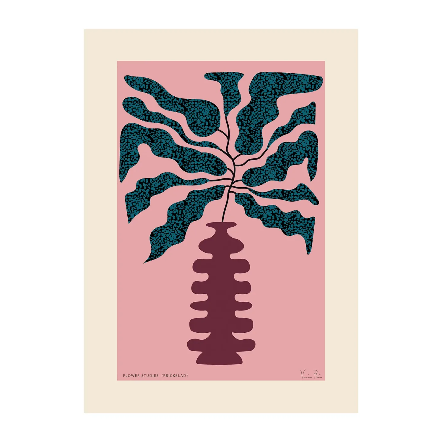Paper Collective Flower Studies 01 (Prickblad) Poster 30 x 40cm