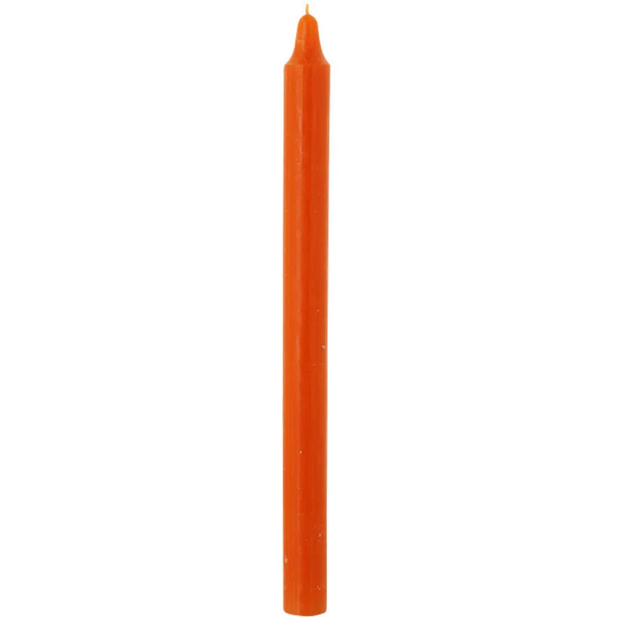 Balthasar Kerze Rustico kürbisorange H27.5 cm D2.2 cm, Brenndauer 10h - Material: Wachs