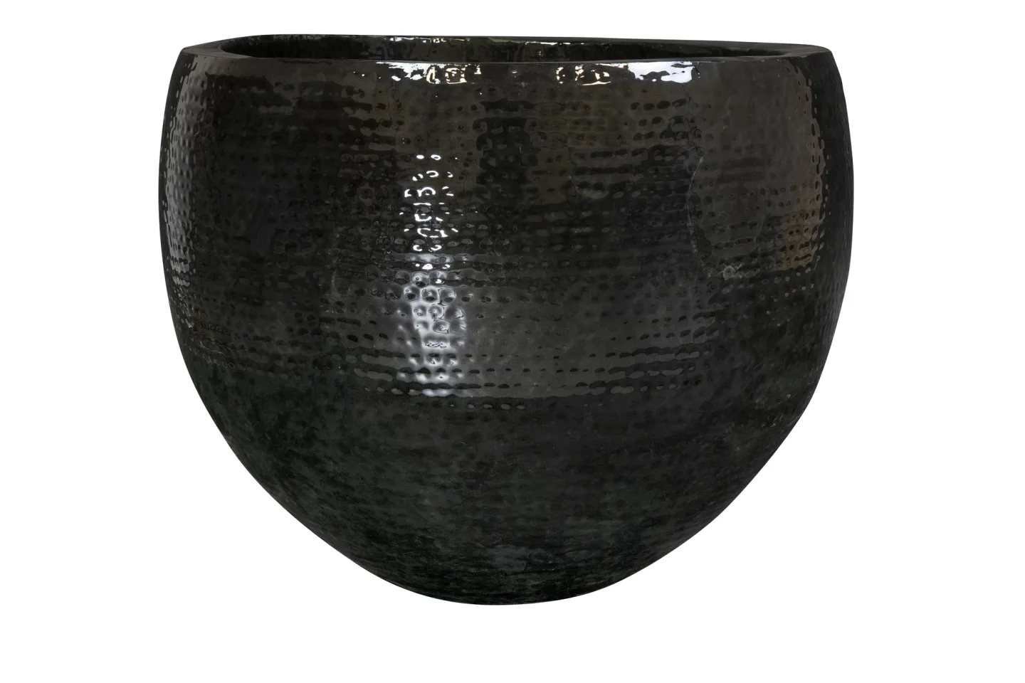 Decofinder Gefäss Thom, Metall, Schwarz H: 56 cm | Schubiger Möbel