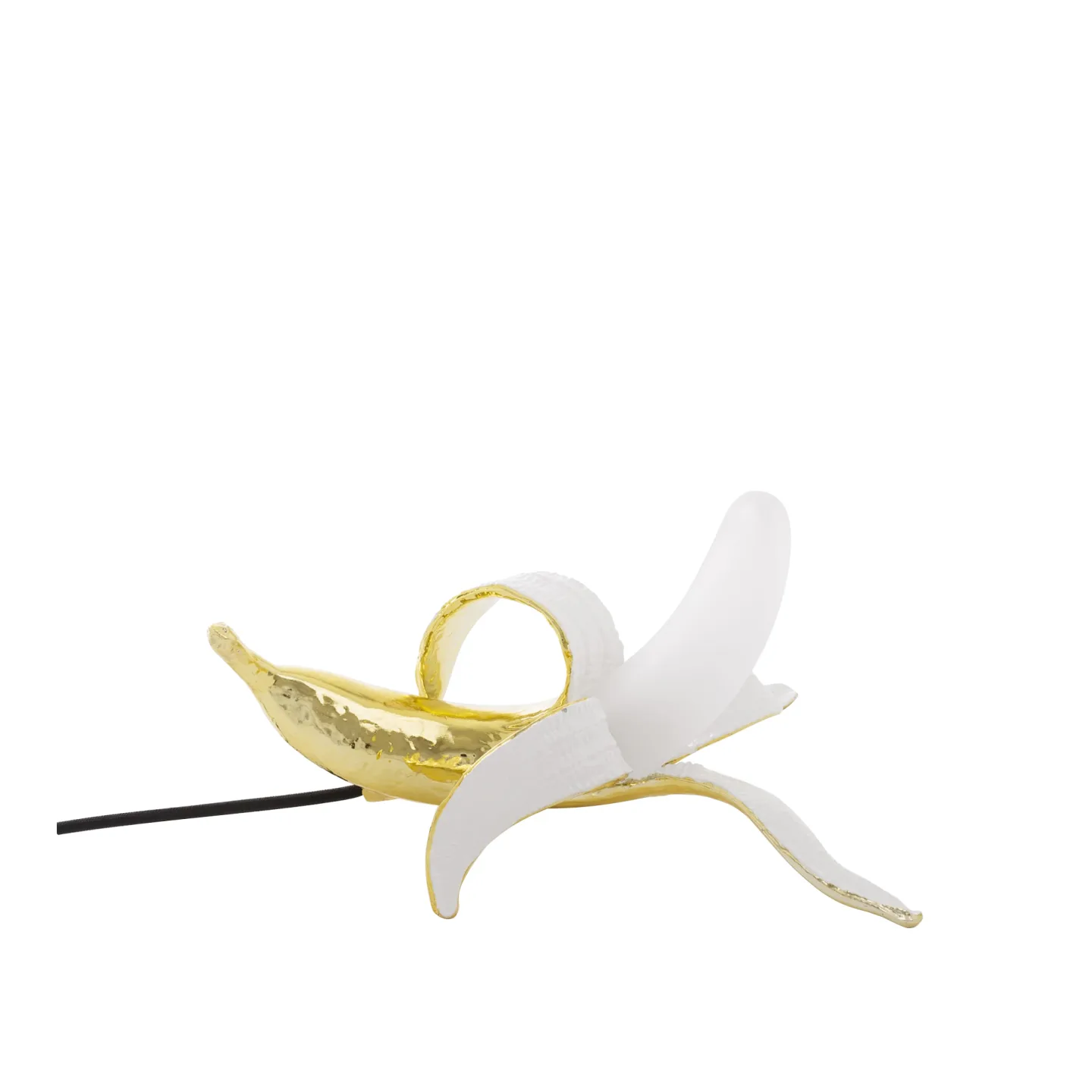 Seletti - Banana Lamp - Dewey - Bordslampor - Studio Job - Guld,Vit