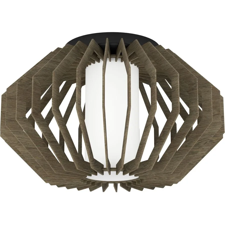 Eglo Deckenlampe Rusticaria Schwarz Stahl 45 cm 27.5 cm